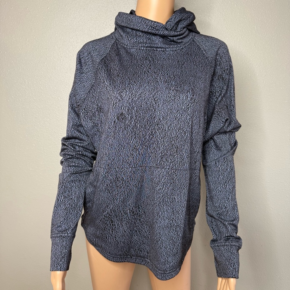 Lululemon Women's Pick Up The Pace Long Sleeve Hoodie Jacquard Thumb Holes Sz 8